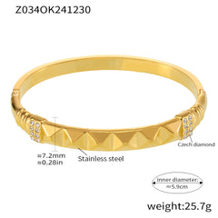 18K Gold-Plated Statement Bangle Designs