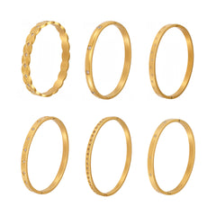 Cubic Zirconia Minimal Bangle Collection