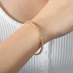 Colored Cubic Zirconia Tennis Bracelet