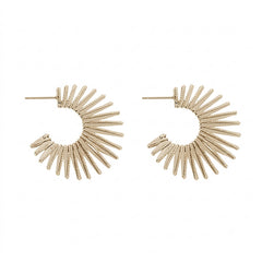 Nicolette Vintage-Inspired Sun Stud Earrings