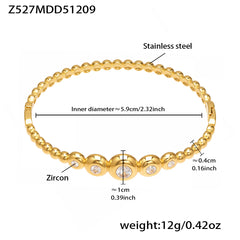 Cubic Zirconia Centerpiece Clasp Bangle Designs
