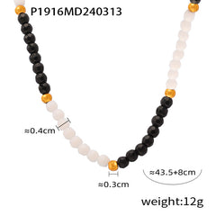 Natural Agate Bead Necklace Designs