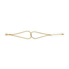 Knotted Double-Layer Snake Chain Bracelet