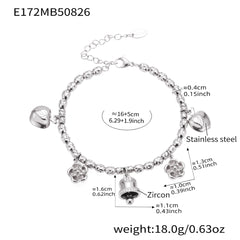 Bell, Ocean or Heart Charm Bracelet
