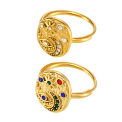 Cubic Zirconia Celestial Eye Statement Ring