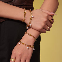 Beaded Charm Chain Necklace or Bracelet