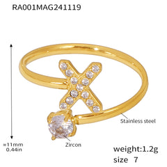 Cubic Zirconia Initial Jewelry Collection