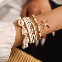 7-Piece Boho Beach Bracelet Stack