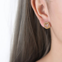 Faceted Accent Necklace or Stud Earrings