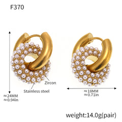 Sparkling Double-Circle Hoop Earring Designs