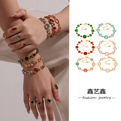 Enamel Daisy Necklace, Bracelet or Cuff
