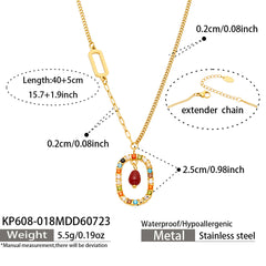 Geometric and Heart Pendant Necklace Collection