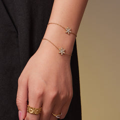 Floral Cubic Zirconia Necklace or Bracelet