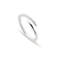 Nadine Pavé Snake Adjustable Ring