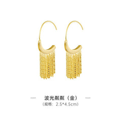 Marielle Vintage-Inspired Tassel Hoop Earrings