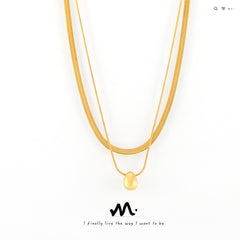 Layered Sphere Pendant Necklace