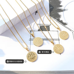 Balance-Scale Coin Pendant Necklace