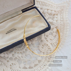 Twisted Line Open Cuff Bracelet