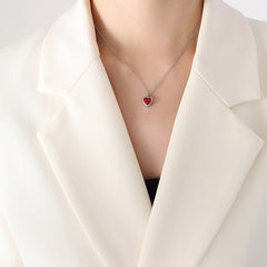 Heart Cubic Zirconia Necklace or Earrings