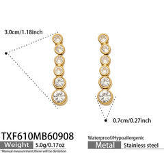 Color Cubic Zirconia Necklace Bracelet and Earrings