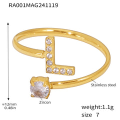 Cubic Zirconia Initial Jewelry Collection