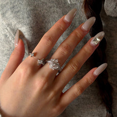 Daphne Vintage-Inspired Pavé Adjustable Ring