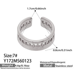 18K Gold-Plated Geometric Open Ring Designs