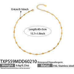 Color Enamel Station Necklace and Bracelet