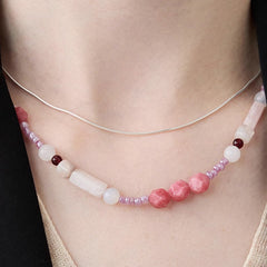 Camille Vintage-Inspired Stainless Steel Snake Necklace