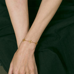 Camille Vintage-Inspired Clover Bracelet