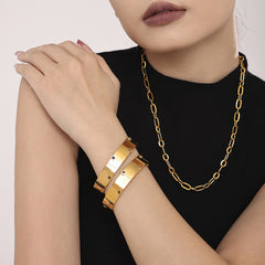 Multicolor Cubic Zirconia Accent Bangle