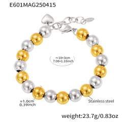 Polished Round Bead Bracelet