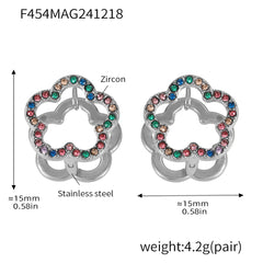 18K Gold-Plated Reversible Flower Hoop Earrings