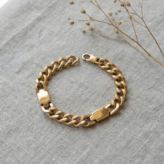 Chunky Cuban Link Stainless Steel Bracelet