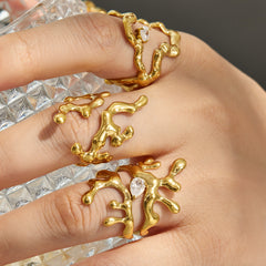 Irregular Open Ring Collection
