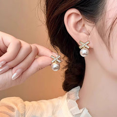 Daphne Vintage-Inspired Pearl Drop Earrings