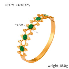 Acrylic Hexagon Openwork Bangle