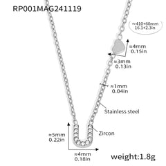 Silver-Tone Initial Necklace, Earrings, Bracelet & Ring
