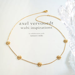 Gold-Tone Daisy Station Necklace