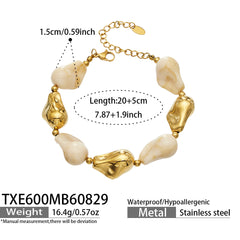 Color Resin Sculptural Link Necklace and Bracelet