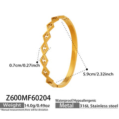 Checkerboard Enamel or Zigzag Clasp Bracelet