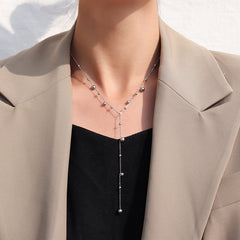 Beaded Y-Drop Necklace