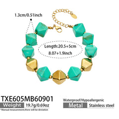 Faceted Color Resin Geometric Jewelry