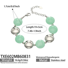 Color Resin Bead Necklace and Bracelet