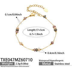 Floral Cubic Zirconia or Natural Stone Jewelry