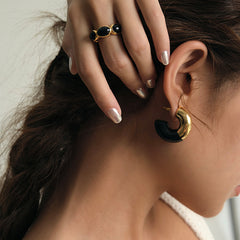 Camille Enamel Stud Earrings