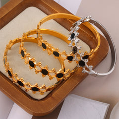 Acrylic Hexagon Openwork Bangle