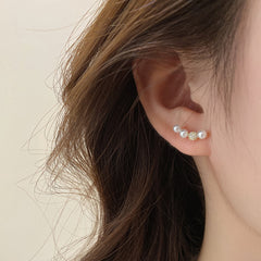 Camille Vintage-Inspired Pearl Stud Earrings No. 022331