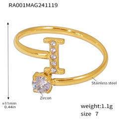 Cubic Zirconia Initial Jewelry Collection