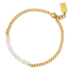 Freshwater Pearl Mixed-Chain Bracelet